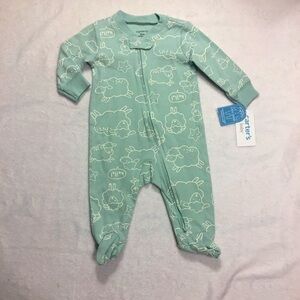 Carter's Mint Green Kids Footie One Piece